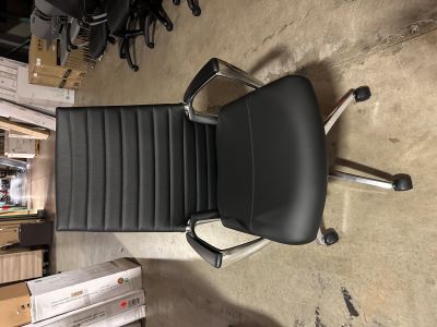 Accord Black Leather Chair